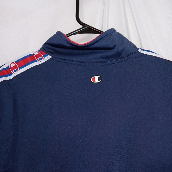 Champion Jacket Mens Size 2XL Track Full Zip Taped Sleeves Athletic Lightweight - Picture 7 of 11
